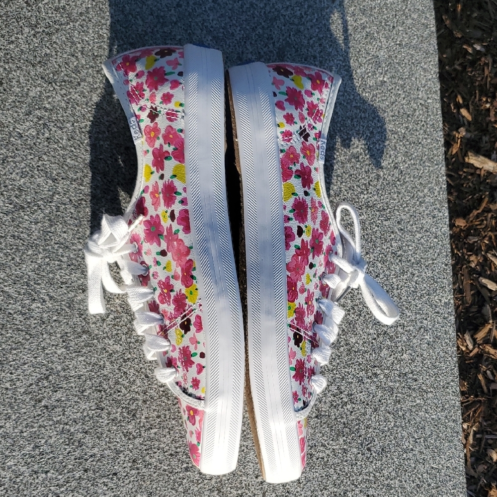 Keds For Kate Spade New York Floral Kickstart Sneakers Size 10 - Picture 6 of 12